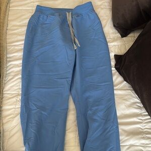 Blue Jogger Pants with Drawstring